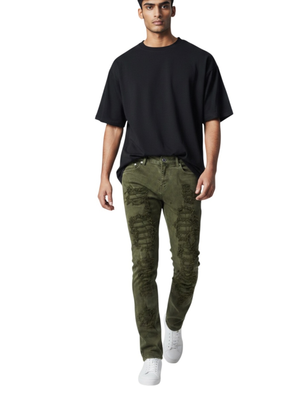 Pheelings Men’s Stack Flare Distressed Jeans